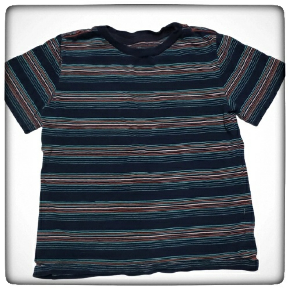 Gap Boys Striped Shortsleeve Tee Shirt-XS 4/5